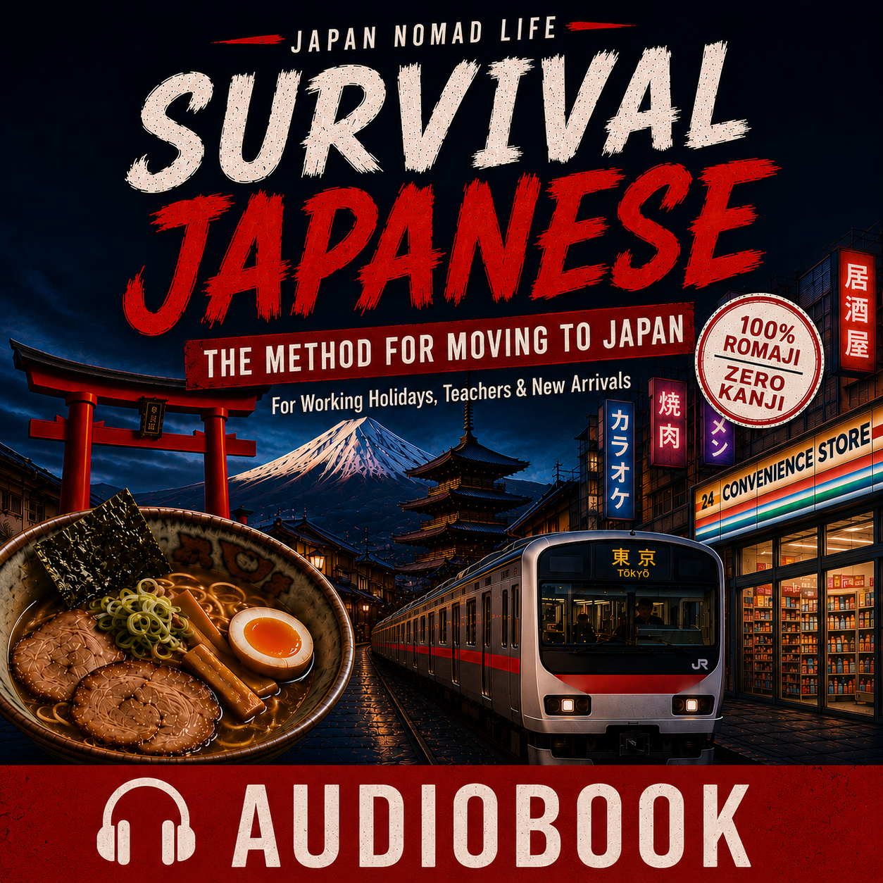 Survival Japanese : The Method For Moving To Japan AudioBook
